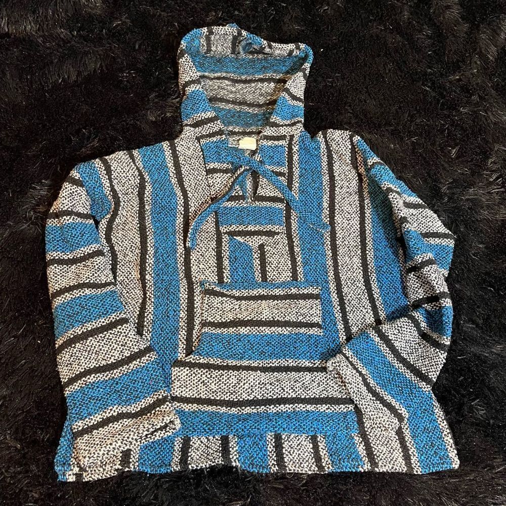 EMISA Mexican Saddle Blanket Pullover Sweater a
Poncho